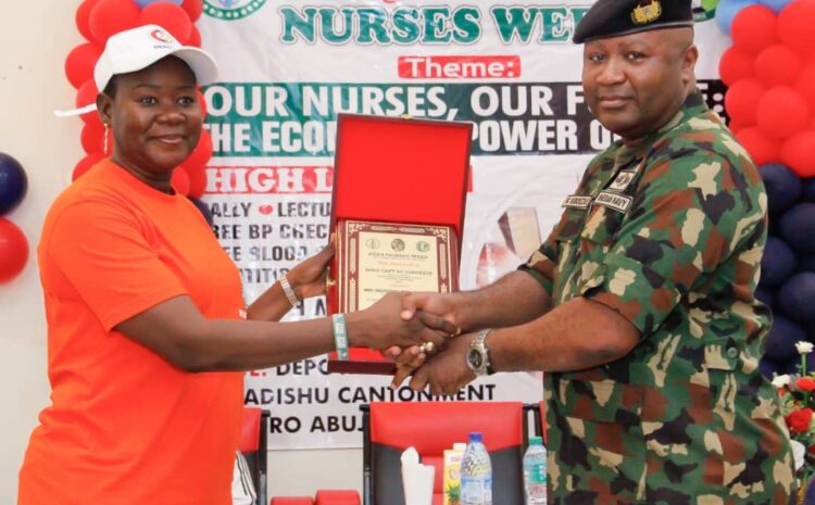  PRESIDENT DEPOWA ATTENDS NURSES WEEK CELEBRATION ORGANISED BY DEFENCE HEADQUARTERS MEDICAL CENTRE
