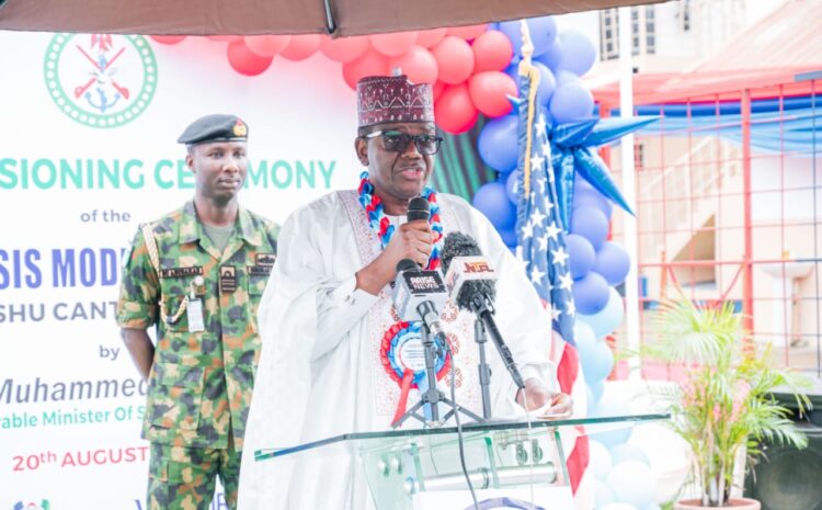  PRESIDENT DEPOWA ATTENDED THE COMMISSIONING OF TUBERCULOSIS MODULAR LABORATORY AT MOGADISHU CANTONMENT ABUJA