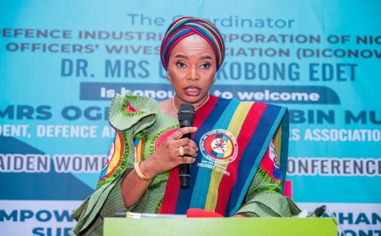  PRESIDENT DEPOWA ATTENDS THE MAIDEN WOMEN EMPOWERMENT CONFERENCE 2024 ORGANISED BY DEFENCE INDUSTRIES CORPORATION OF NIGERIA OFFICERS WIVES ASSOCIATION