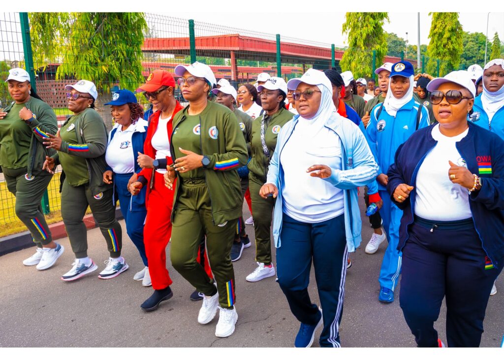 PRESIDENT DEPOWA HOST FIRST EDITION OF 2025 DEPOWA AEROBICS MONTHLY EXERCISE WALK FOR HEALTH.