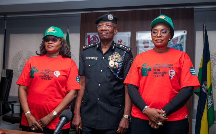  PRESIDENT DEPOWA ENGAGES THE INSPECTOR GENERAL OF POLICE ON THE THANK YOU TO OUR TROOPS CAMPAIGN.